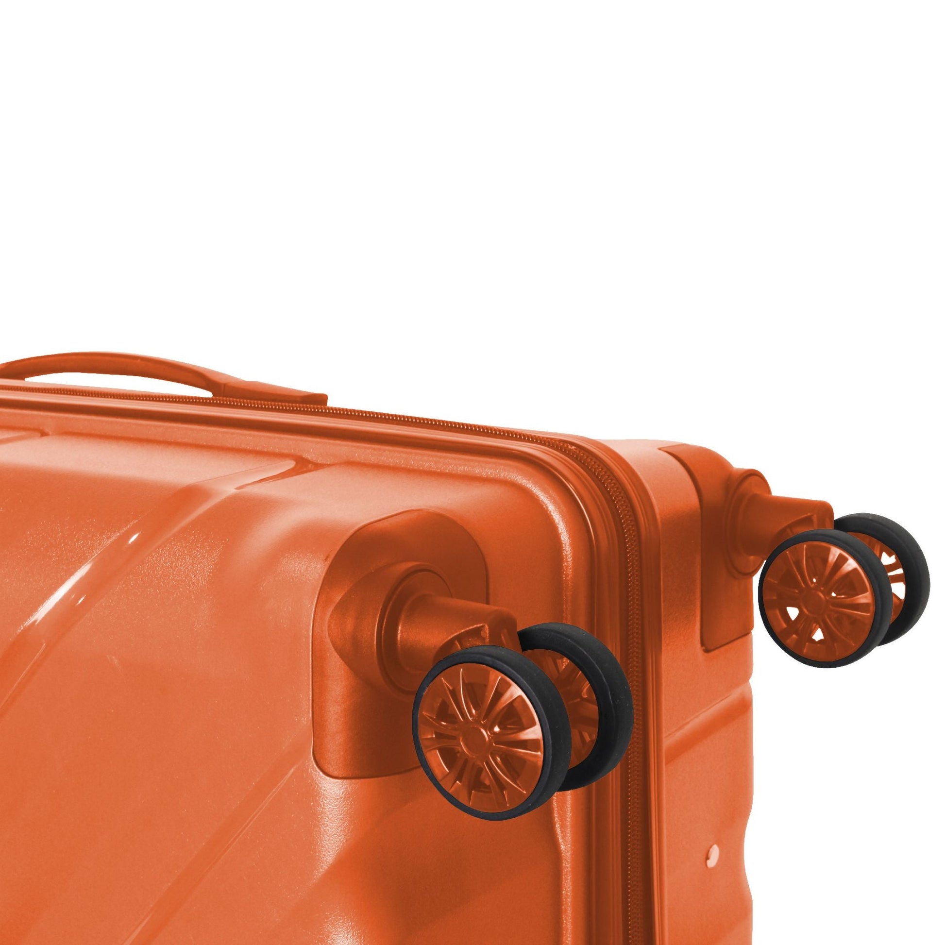 3-Piece Luggage Sets (20", 24", 28"), Suitcase with Wheels, Hardside Suitcase With Four Spinner Wheels and Scratch-Resistant Surface, Orange - Renee Lane Company