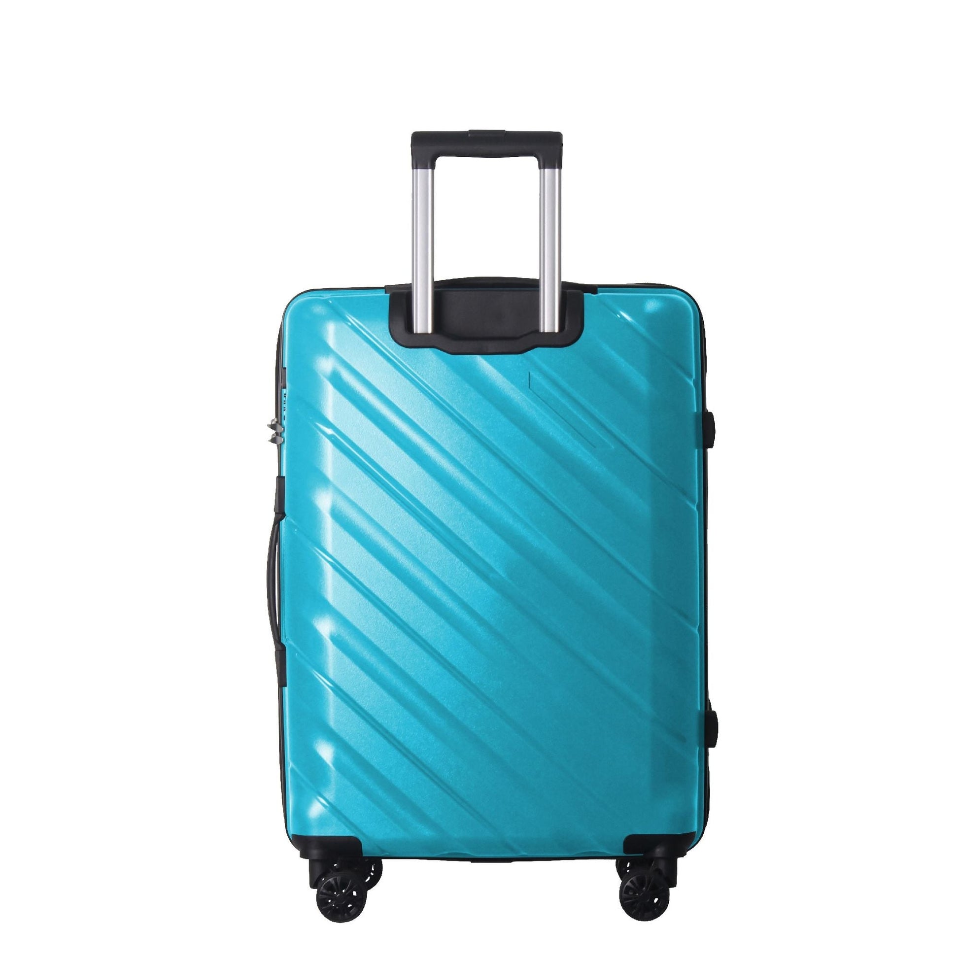 3-Piece Luggage Sets (20", 24", 28"), Suitcase with Wheels, Hardside Suitcase With Four Spinner Wheels and Scratch-Resistant Surface, Peacock Blue - Renee Lane Company