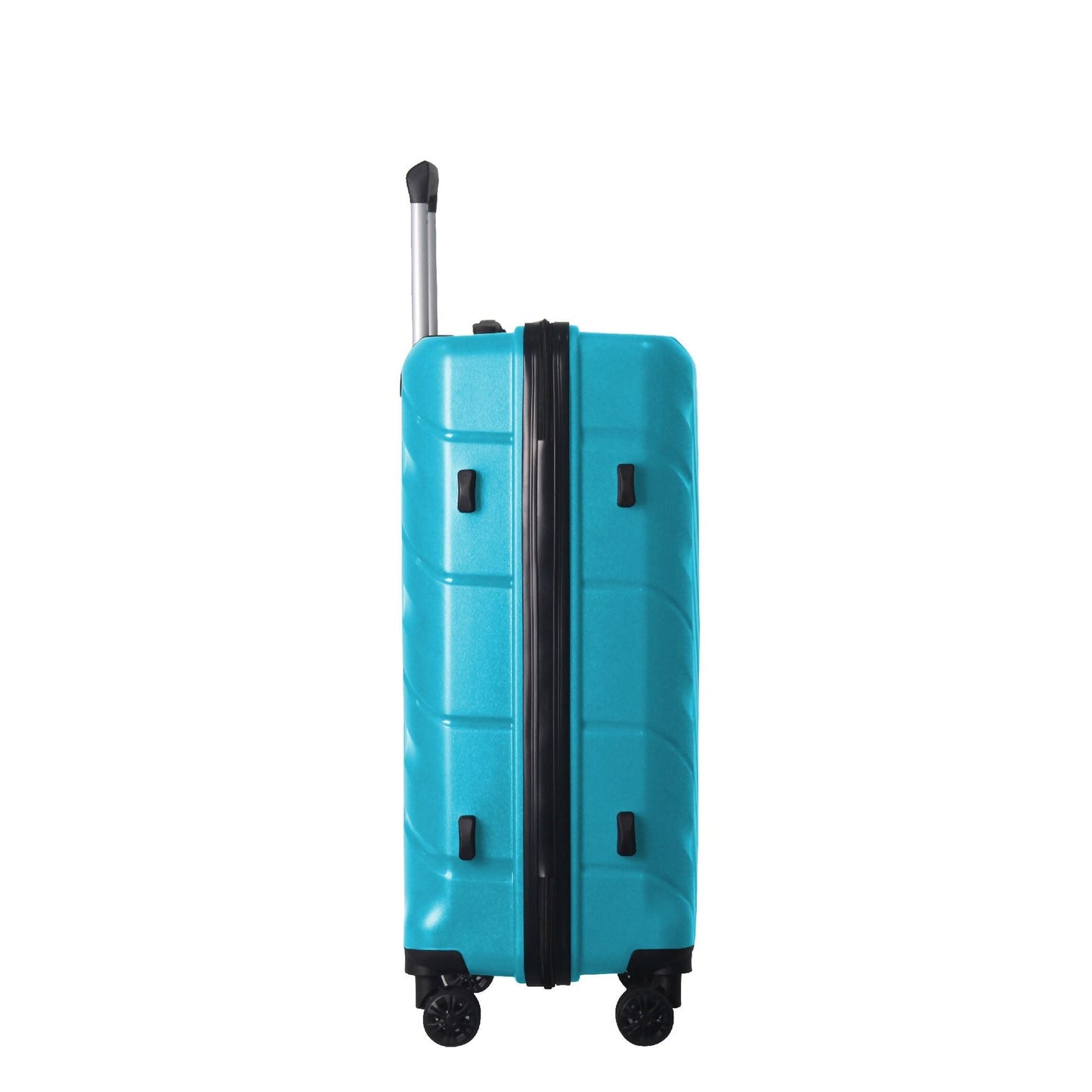 3-Piece Luggage Sets (20", 24", 28"), Suitcase with Wheels, Hardside Suitcase With Four Spinner Wheels and Scratch-Resistant Surface, Peacock Blue - Renee Lane Company