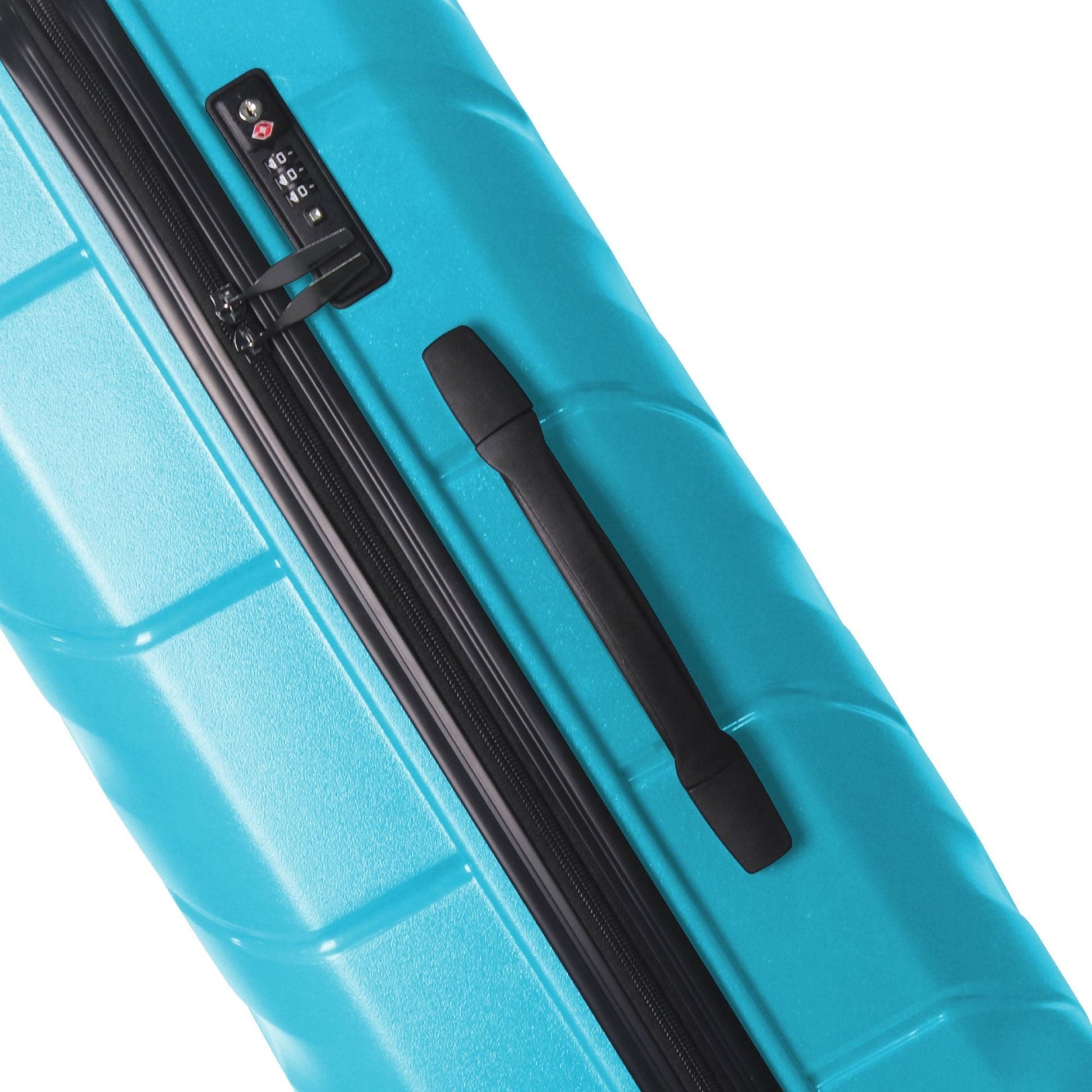 3-Piece Luggage Sets (20", 24", 28"), Suitcase with Wheels, Hardside Suitcase With Four Spinner Wheels and Scratch-Resistant Surface, Peacock Blue - Renee Lane Company