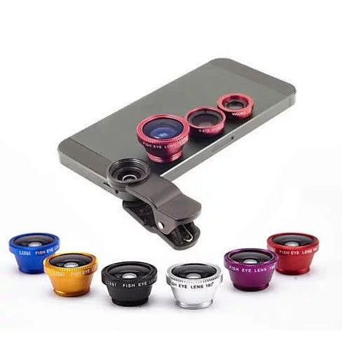 3-in-1 Universal Clip on Smartphone Camera Lens - 6 Colors - Renee Lane Company