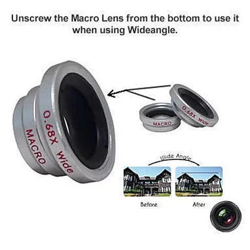 3-in-1 Universal Clip on Smartphone Camera Lens - 6 Colors - Renee Lane Company