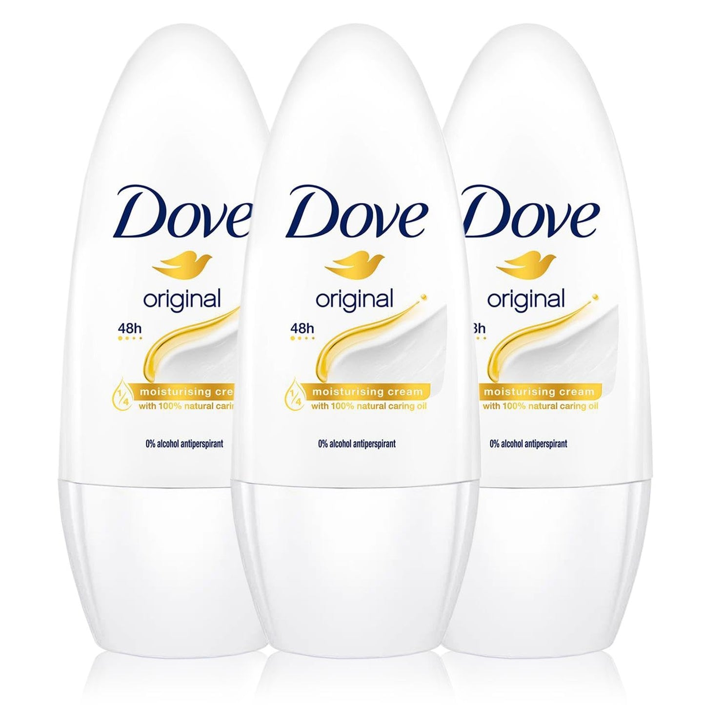 3 x 50ml Dove Anti-Perspirant Roll-On Original - Renee Lane Company