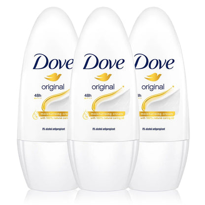 3 x 50ml Dove Anti-Perspirant Roll-On Original - Renee Lane Company