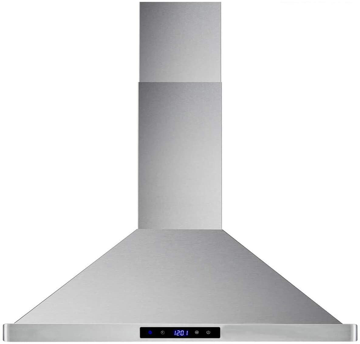 30/36 inch Range Hood 700CFM Wall Mount Stainless Steel Touch Control 3-speed Stove Vent - Renee Lane Company