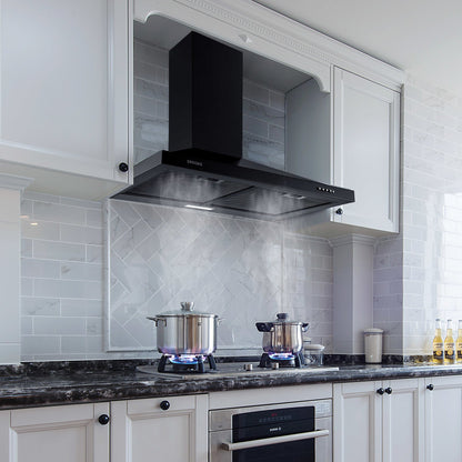 30 inch Wall Mount Range Hood Kitchen Exhaust Stove Vent 350CFM Mechanical Control - Renee Lane Company