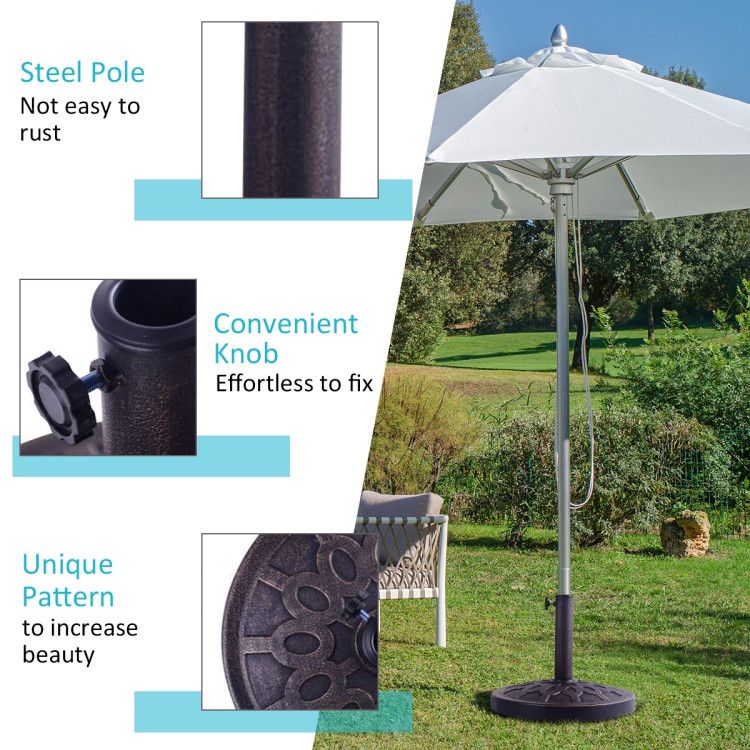 30lbs 18 Inches Heavy Duty Outdoor Patio Market Umbrella Base - Renee Lane Company