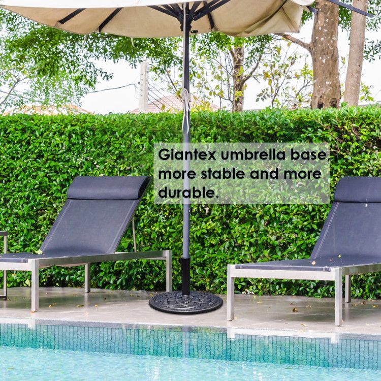 30lbs 18 Inches Heavy Duty Outdoor Patio Market Umbrella Base - Renee Lane Company