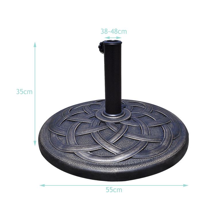 30lbs 18 Inches Heavy Duty Outdoor Patio Market Umbrella Base - Renee Lane Company