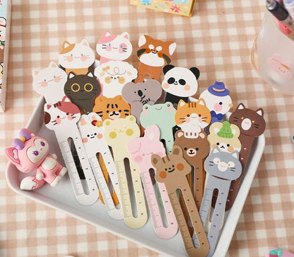 30pcs Cartoon Cute Ruler Bookmarks - Renee Lane Company