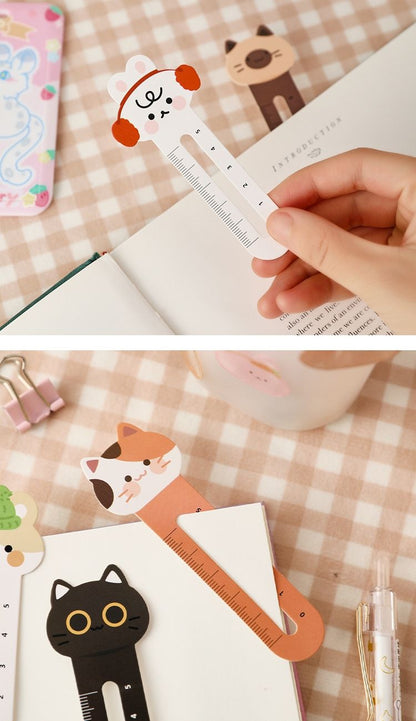 30pcs Cartoon Cute Ruler Bookmarks - Renee Lane Company