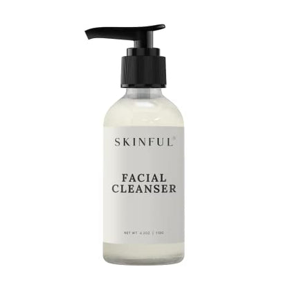 Skinful Gentle Facial Cleanser Face Wash - Deep-Penetrating Skin Cleanser for All Skin Types - 4oz