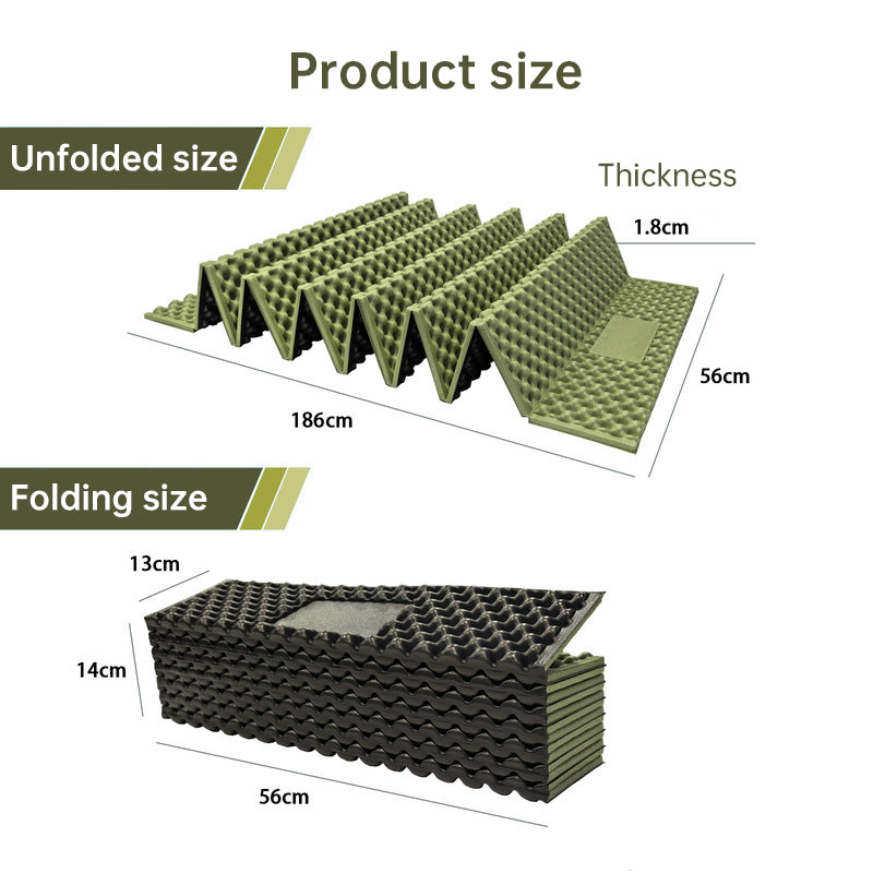 330g Lightweight Foam Camping Mattress | Portable Foldable Sleeping Pad, Moisture-Resistant & Insulated for Hiking, Backpacking - Renee Lane Company