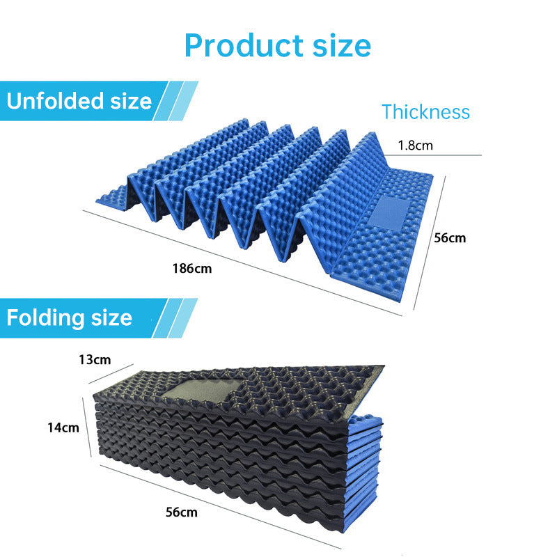 330g Lightweight Foam Camping Mattress | Portable Foldable Sleeping Pad, Moisture-Resistant & Insulated for Hiking, Backpacking - Renee Lane Company