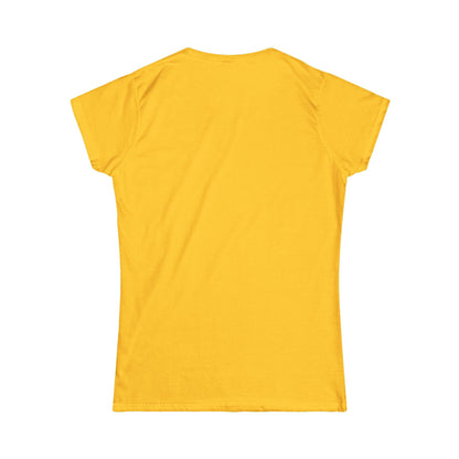 Mustard yellow short-sleeve crewneck T-shirt, front view