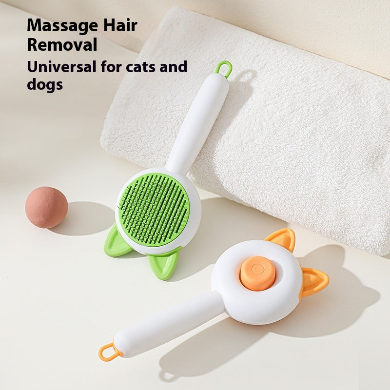 Pet Dog Brush Cat Comb Self Cleaning Pet Hair Remover Brush For Dogs Cats Grooming Tools Pets Dematting Comb Dogs Accessories Pet Products - Renee Lane Company