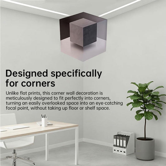 3D Creative Wall Stickers - Reality-Remodeling Illusion Art for Impossible Corners, Home & Wall Decor - Renee Lane Company