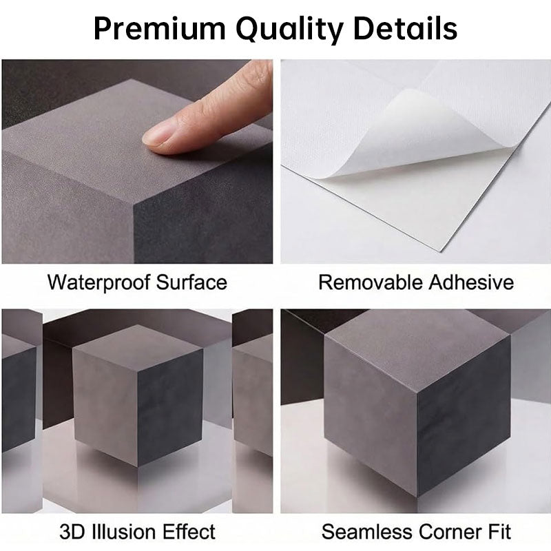 3D Creative Wall Stickers - Reality-Remodeling Illusion Art for Impossible Corners, Home & Wall Decor - Renee Lane Company