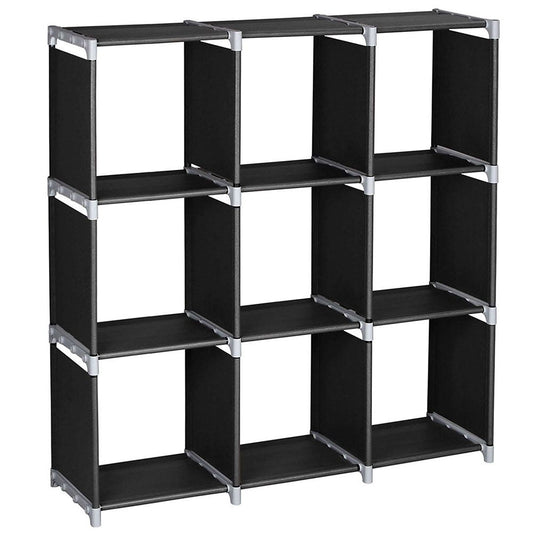 3Tier 9 Compartment Storage Cube Closet Organizer Shelf 9 CubesBookcase Storage - Renee Lane Company