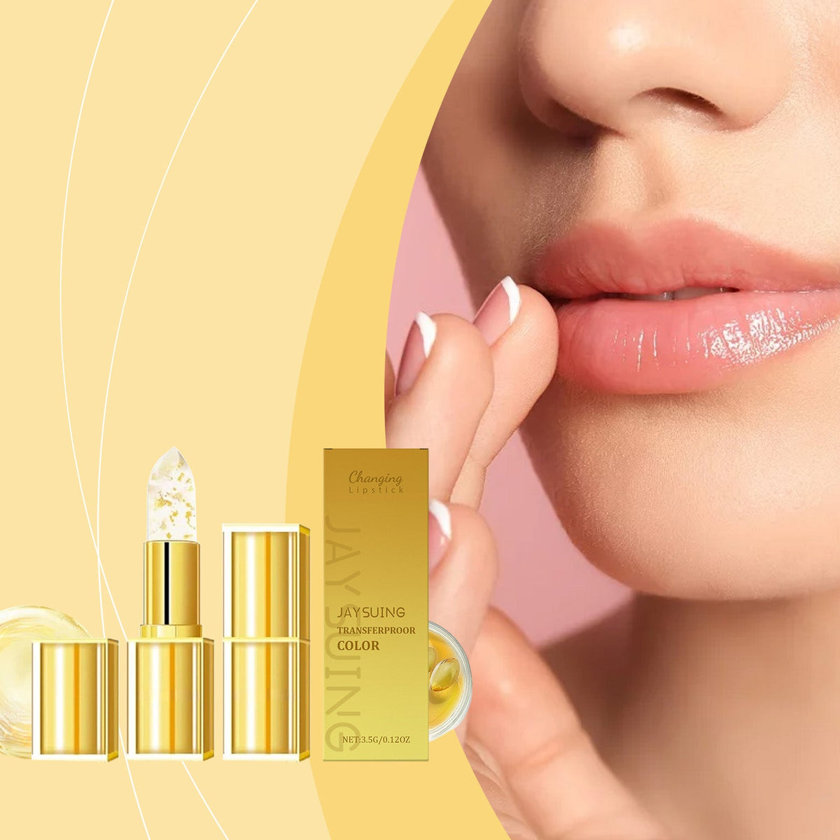Gold Leaf Color-Changing Moisturizing Lipstick