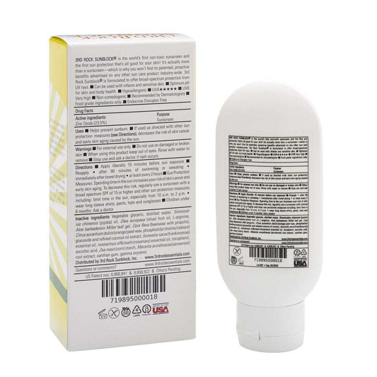 3rd Rock Sunblock® Sunscreen Lotion - Aromatherapeutic - Zinc Oxide 35 SPF - Renee Lane Company