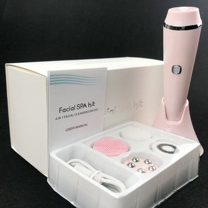 4 In 1 Facial Cleansing Brush, 3 Speeds USB Rechargeable Exfoliating And Facial Massage - Renee Lane Company