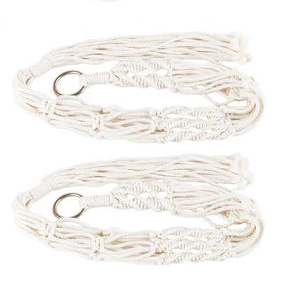 4 PCS Heavy Duty Hanging Plant Holder Natural Cotton Rope Planter Basket with Hanging Ring,Eco-Friendly Hanging Planter Basket Durable Cotton Rope Plant Hanger Space Saving for Indoor Outdoor Garden - Renee Lane Company