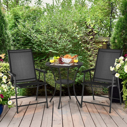 4-Pack Patio Folding Chairs Portable for Outdoor Camping - Renee Lane Company