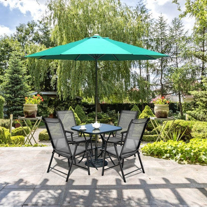 4-Pack Patio Folding Chairs Portable for Outdoor Camping - Renee Lane Company