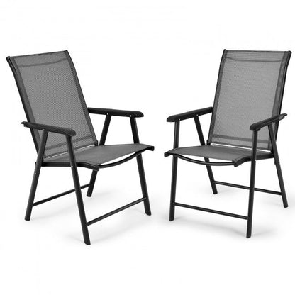 4-Pack Patio Folding Chairs Portable for Outdoor Camping - Renee Lane Company