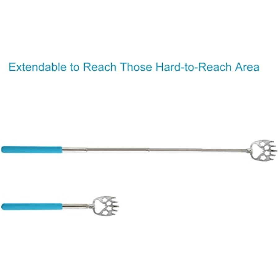 4 Pack Portable Extendable Telescopic Bear Claws Metal Back Scratchers/Hand Massager/Backslap With Rubber Handles - Renee Lane Company