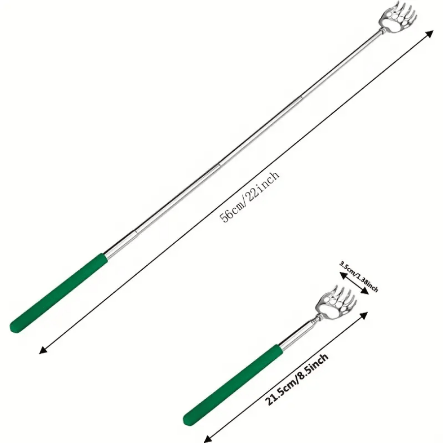 4 Pack Portable Extendable Telescopic Bear Claws Metal Back Scratchers/Hand Massager/Backslap With Rubber Handles - Renee Lane Company