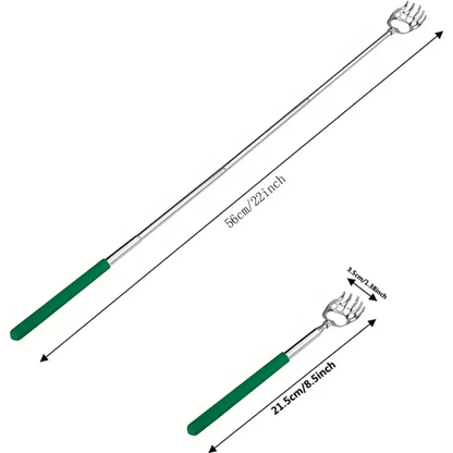 4 Pack Portable Extendable Telescopic Bear Claws Metal Back Scratchers/Hand Massager/Backslap With Rubber Handles - Renee Lane Company