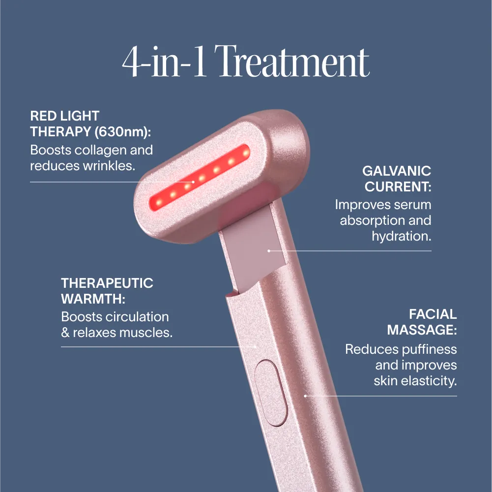 4-in-1 Red Light Therapy Wand & Activating Serum Kit - Renee Lane Company