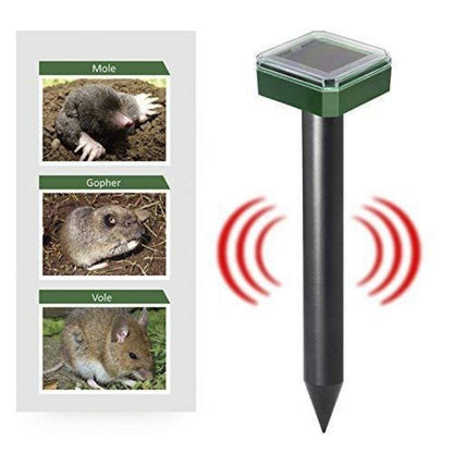 4 pcs Solar Powered Repellent Ultrasonic Outdoor Lawn Garden Snake Rodent Repeller; mouse repeller - Renee Lane Company