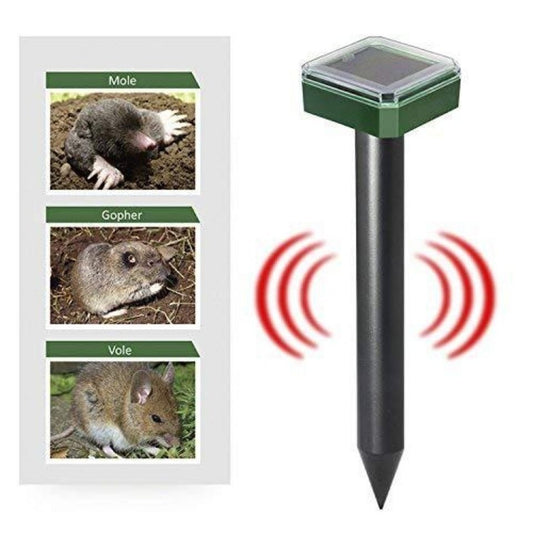 4 pcs Solar Powered Repellent Ultrasonic Outdoor Lawn Garden Snake Rodent Repeller; mouse repeller - Renee Lane Company