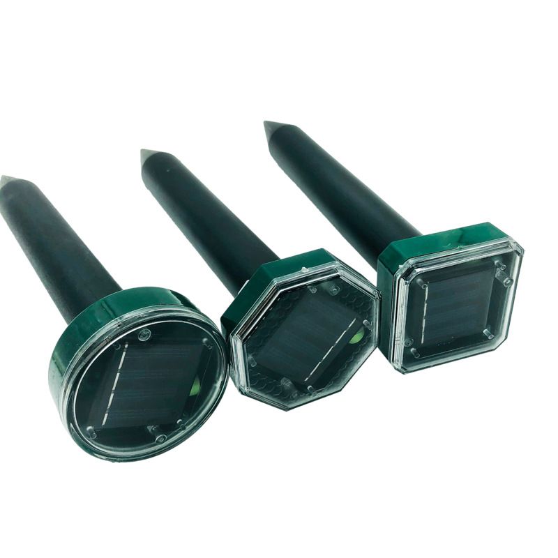 4 pcs Solar Powered Repellent Ultrasonic Outdoor Lawn Garden Snake Rodent Repeller; mouse repeller - Renee Lane Company