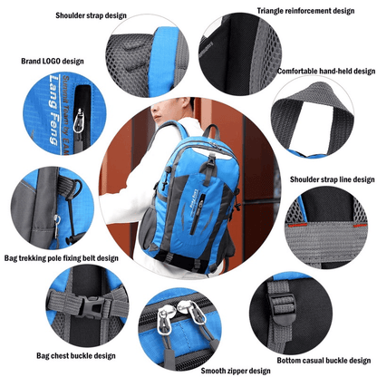 40L Men Women Travel Backpack Rucksack Camping Laptop Hiking School Book Bag USA - Renee Lane Company