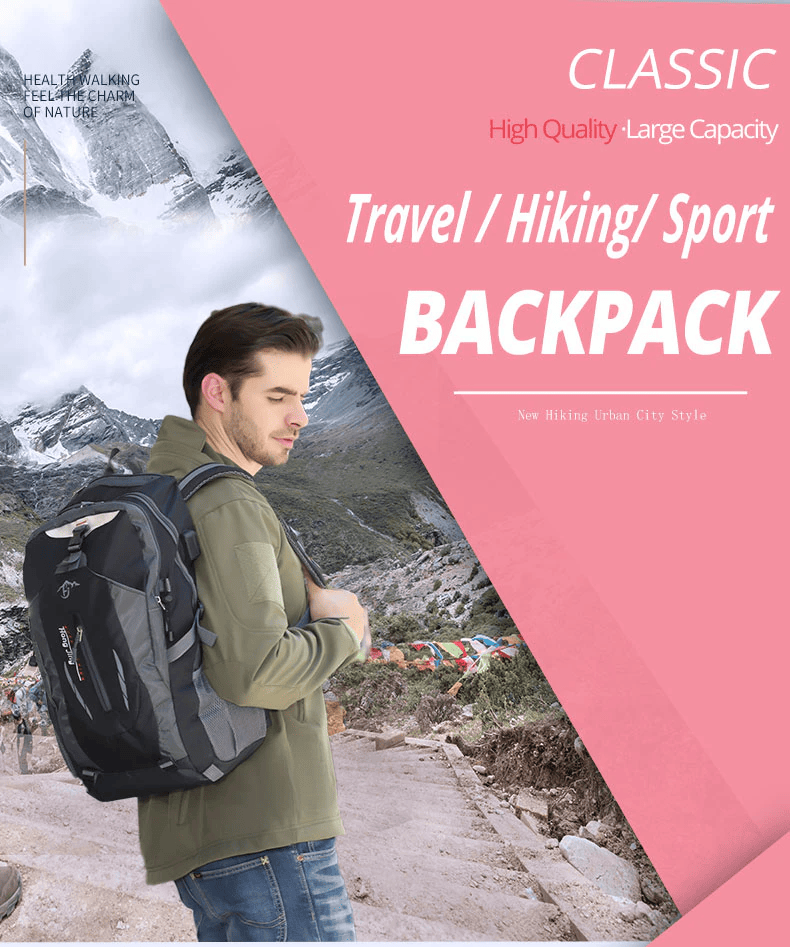 40L Men Women Travel Backpack Rucksack Camping Laptop Hiking School Book Bag USA - Renee Lane Company