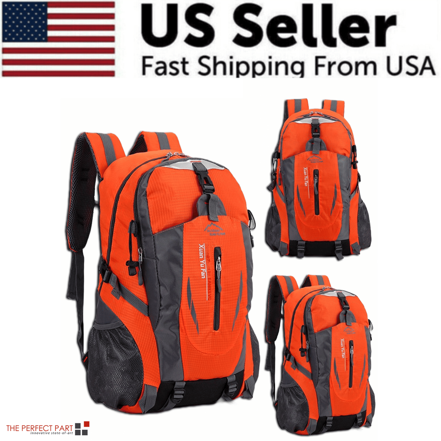 40L Men Women Travel Backpack Rucksack Camping Laptop Hiking School Book Bag USA - Renee Lane Company