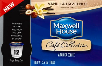Maxwell House Vanilla Hazelnut Medium Roast K-Cup Coffee Pods (12 Count)