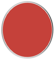 Red solid gel nail wrap color swatch circle.