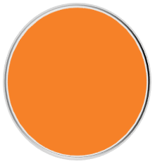 Apricot gel nail wrap color swatch in bright orange