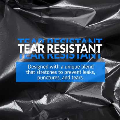 45 Pieces Puncture Tear Resistant Trash Bags, 30 Gallon Capacity, Multipurpose Cleaning Supplies For Industrial, Garden, Home, And Commercial Use - Durable, Leak-Proof - Renee Lane Company
