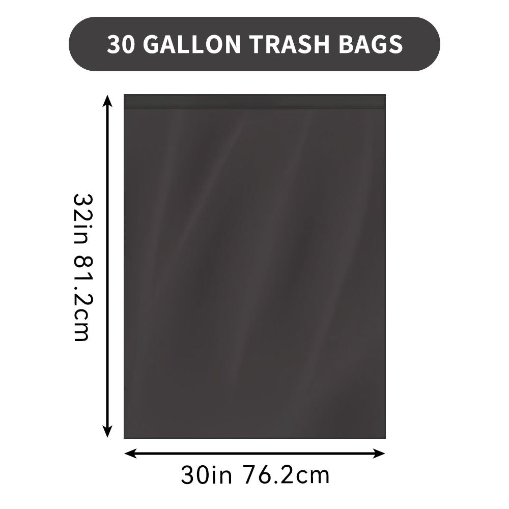 45 Pieces Puncture Tear Resistant Trash Bags, 30 Gallon Capacity, Multipurpose Cleaning Supplies For Industrial, Garden, Home, And Commercial Use - Durable, Leak-Proof - Renee Lane Company