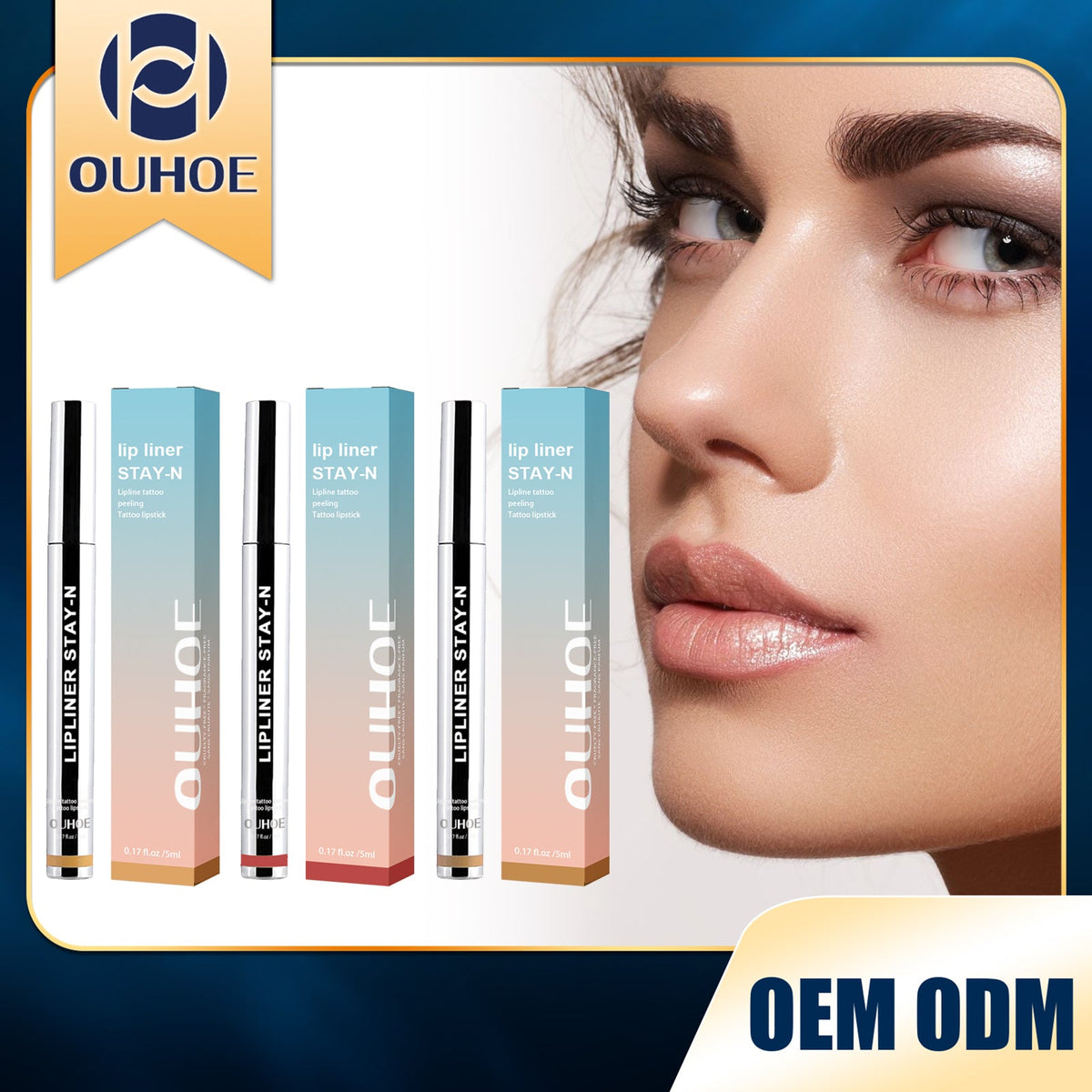 Peel-off Lip Liner Dark Brown