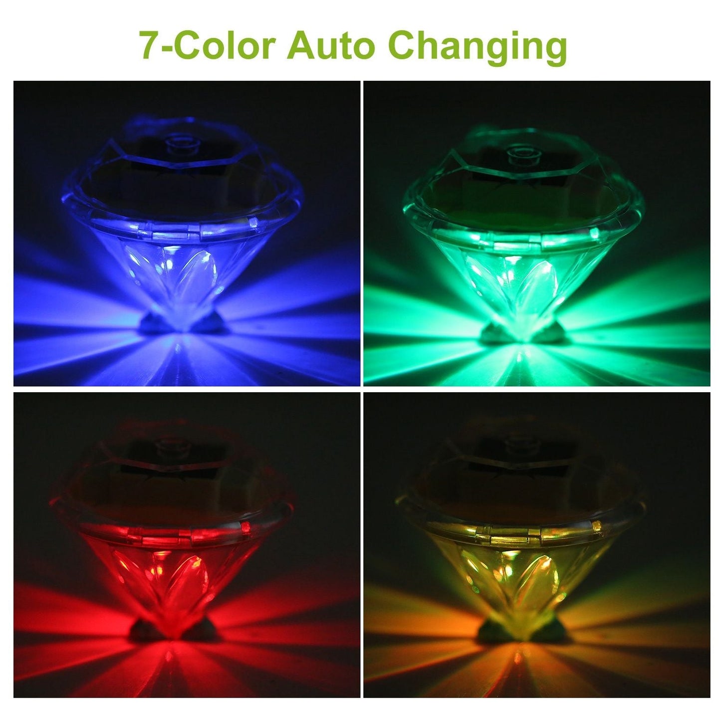 4Pcs Solar Garden Light Outdoor Diamond LED Light IP65 Waterproof Stake Decorative Lamp - Renee Lane Company