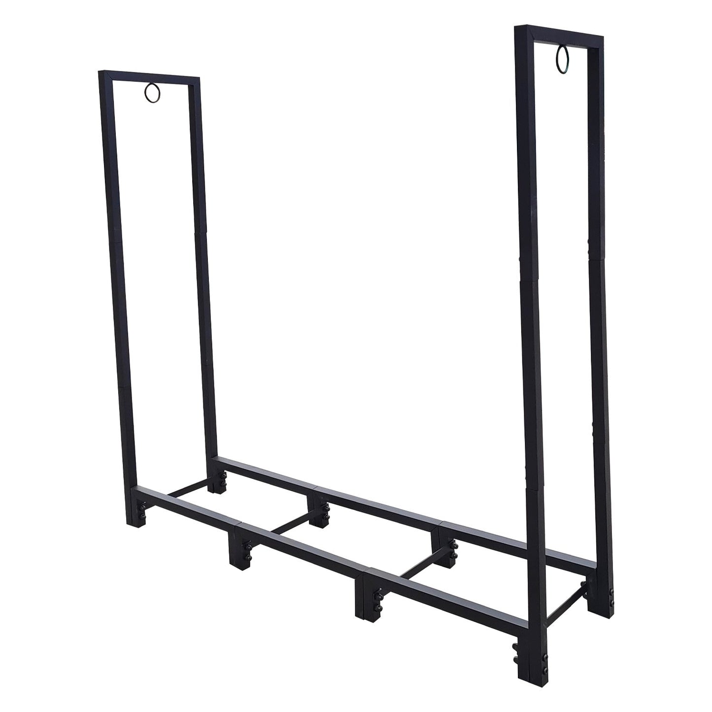 4ft Firewood Rack Stand, Firewood Rack Outdoor Indoor Firewood Rack Holder for Outdoor Courtyard, Patio Fireplace Fire Pits Wood Pile Storage - Renee Lane Company
