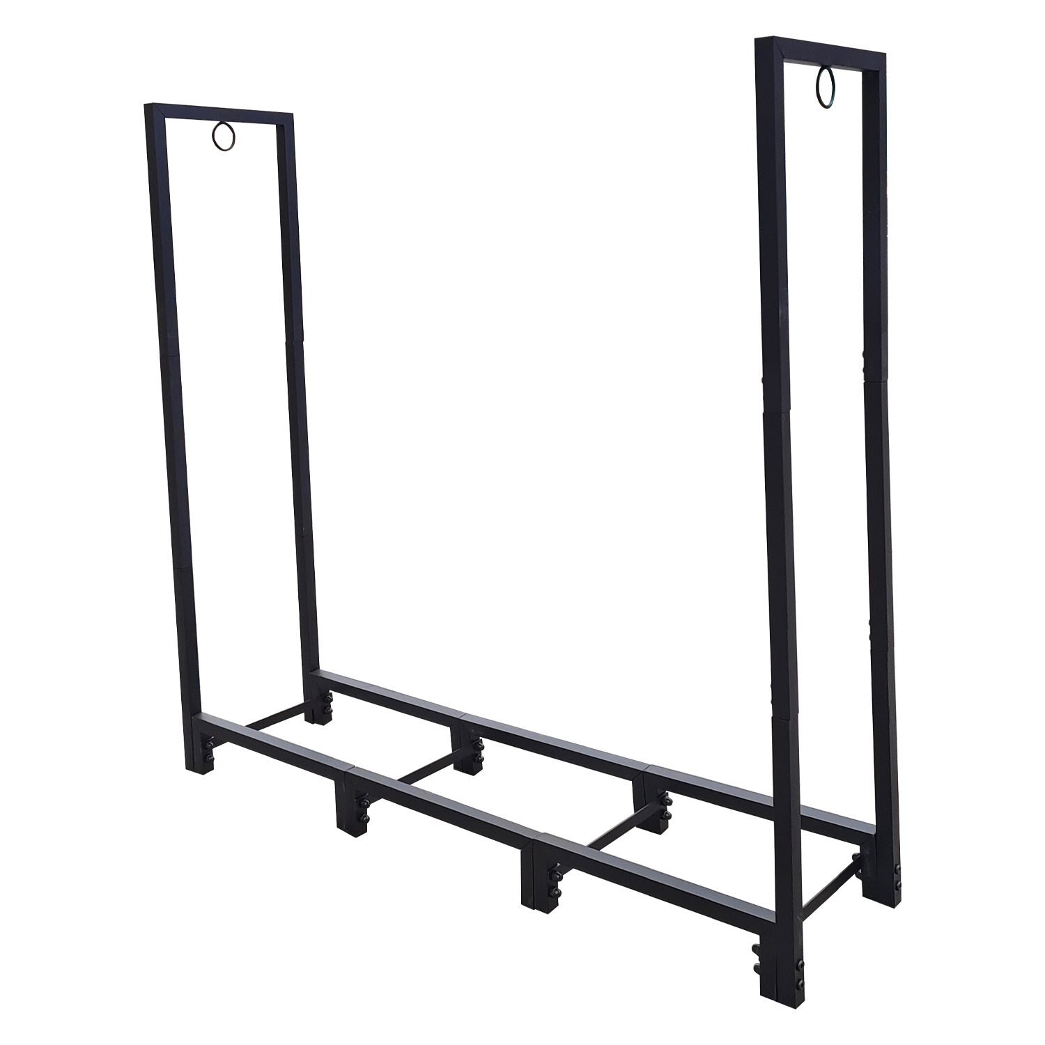 4ft Firewood Rack Stand, Firewood Rack Outdoor Indoor Firewood Rack Holder for Outdoor Courtyard, Patio Fireplace Fire Pits Wood Pile Storage - Renee Lane Company