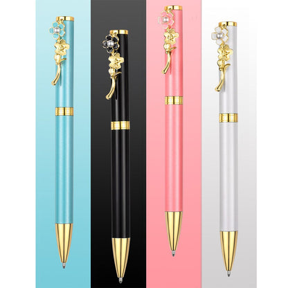 4pcs Ballpoint Pens,Fine Point Smooth Writing Pens,Metal Twist Pretty Pens For Journaling, 1.0 Mm Medium Point Black Ink Cute Pens,Office Supplies Fancy Pen Sets For Women&Men Gift - Renee Lane Company